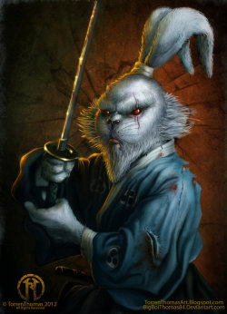 ianbrooks:  Portrait of Usagi Yojimbo by Torren Thomas  Artist: DeviantArt / Blogspot  