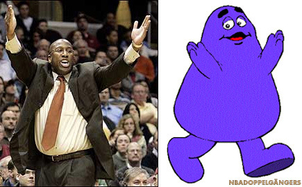 nbadoppelgangers:  Mike Brown | Grimace #fireMikeBrown