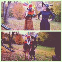 #tbt Emily and I last Halloween. Lol