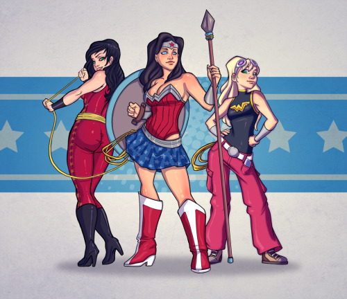 thehappysorceress:Wonder Trinity by Kanish