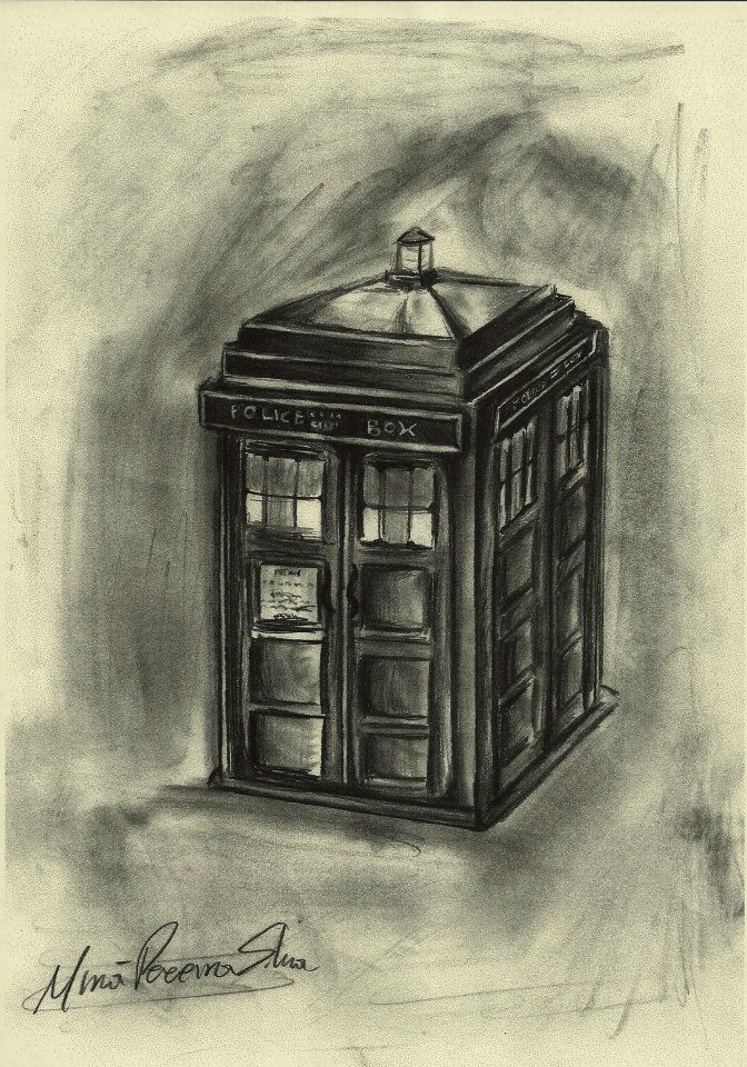 dr who tardis drawing