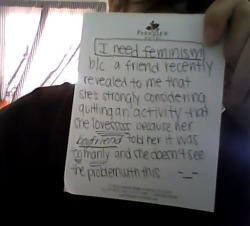 whoneedsfeminism:  I need a feminism because