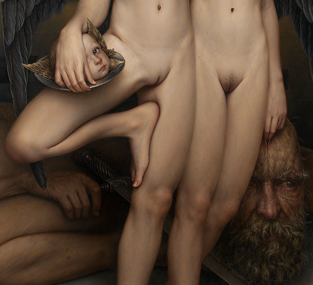 speakingparts:  PSICOSTASIA - Oil / wood - detailDino Valls 