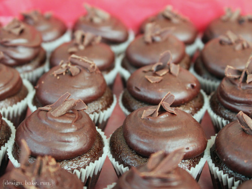 Porn photo gastrogirl:  mini chocolate cupcakes with