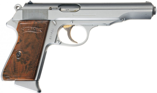 A rare Walther PP experimental prototype with lengthened barrel and slide.  Only 6 were made.Value: 