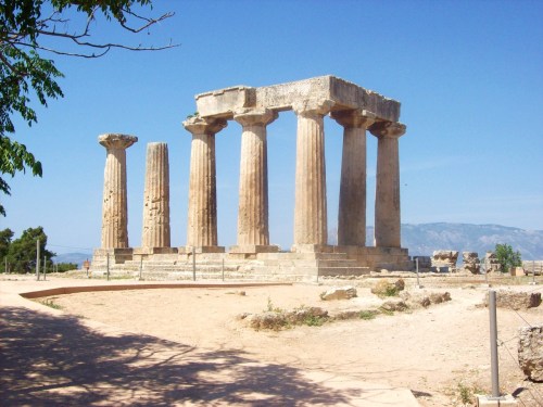 ancientgreecebuildings: shirotravel: Corinth, Greece 2009 Temple of Apollo, constructed ca. 540 BCE&