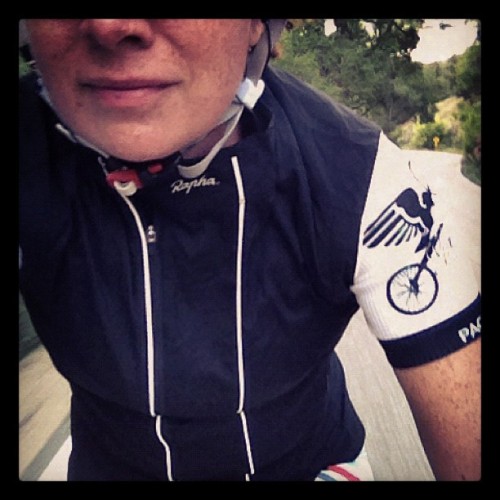 thebruisereport: Absolute favorite new cycling gear @rapha_n_america Gilet. Goes well with #cyclofem