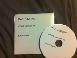  Raf Simons “Black Palms” SS98 DVD 