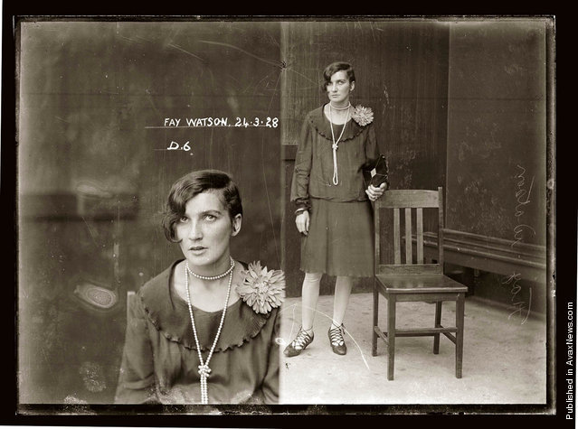 Mug shot of Fay Watson, 24 March 1928, Central Police Station, Sydney. Special Photograph