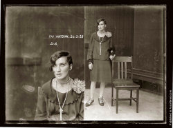 Mug shot of Fay Watson, 24 March 1928, Central