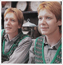 snaping:  the potter generation Favorite Weasley  Molly Weasley: [looks at Fred, hoping to get him onto platform 9 3/4] Fred, you nextGeorge Weasley: He’s not Fred, I am! Fred Weasley: Honestly, woman. You call yourself our mother. Molly Weasley: [to
