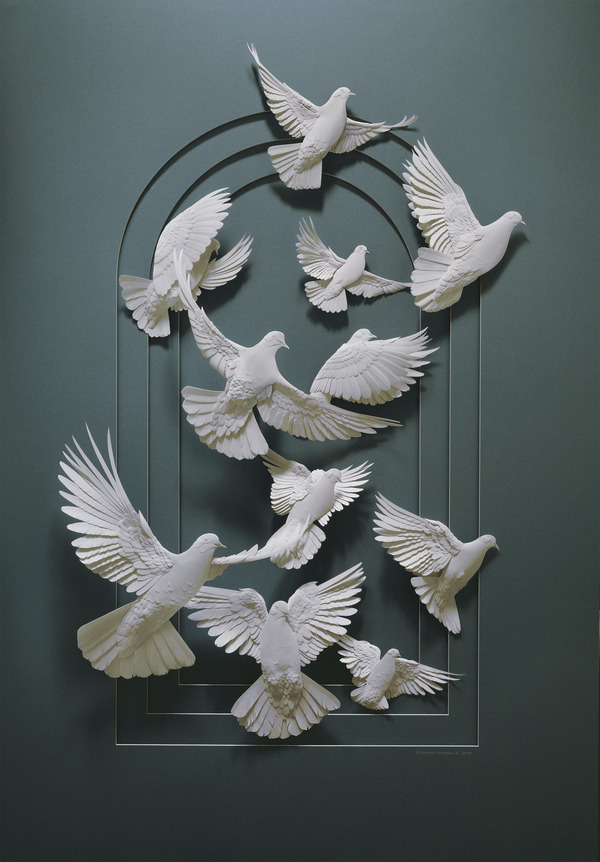 fer1972:  Paper Sculptures by Calvin Nicholls