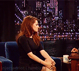 Porn photo Kristen Stewart on “Late Night with Jimmy