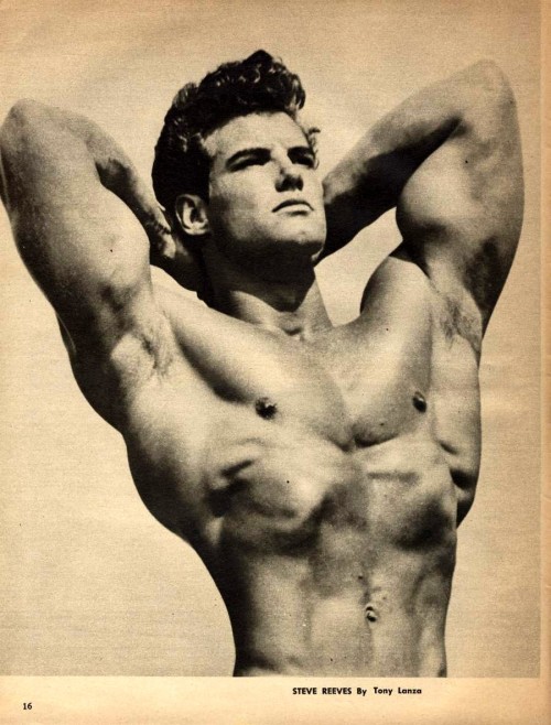 Bodybuilder and star Steve Reeves, the 1950s Hercules