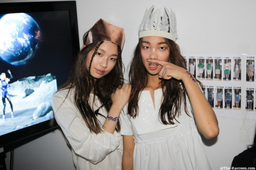 koreanmodel:    Kim Jin Kyung and Lee Ho Jung at Steve J and Yoni P S/S 2013 Seoul Fashion Week shot by Guno Lee   