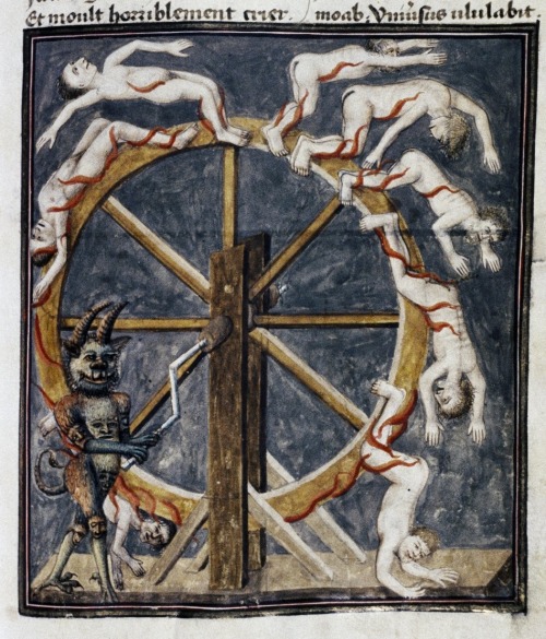 devil&rsquo;s wheelLivre de la Vigne nostre Seigneur, France ca. 1450-1470.Bodleian, MS. Douce 134, 