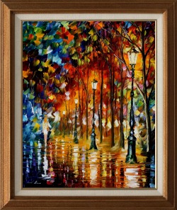 Rainy Walk By Leonid Afremov (Love His Work)