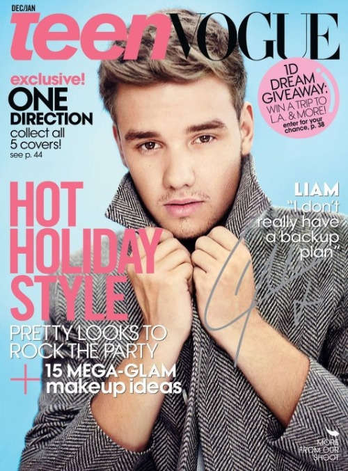 Liams cover in Teen Vogue! He still had his quiff on that picture…miss it somehow://xx Want i