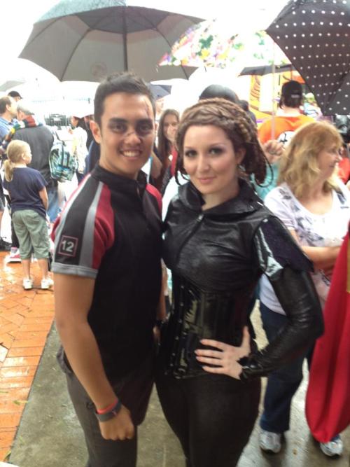 Me and a Katniss cosplayer at Supanova :D