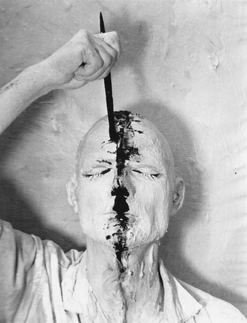 arpeggia:  Gunter Brus - Self Painting, Self Mutilation, 1965 
