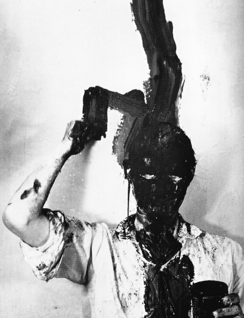 unproductive-thinking:  Günter Brus - Self Painting, Self Mutilation, 1965 