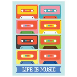 paradizprints:  Music is everything to us. Buy this for your wall at paradiz.etsy.com #music #mixtape #lifeismusic #cassette #rock #rnb #jazz #pop #hiphop #pop #wallprint #poster #paradiz #ladygaga #nickiminaj #beyonce #onedirection #aliciakeys 