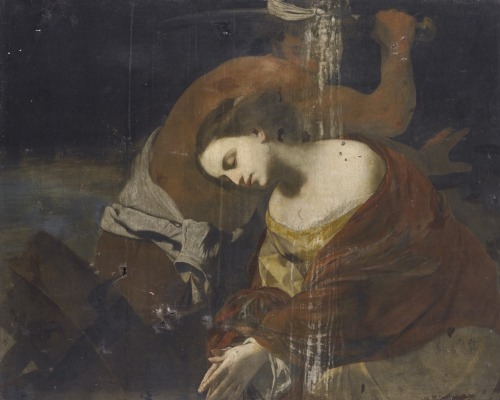 monsieurleprince:Massimo Stanzione (probably 1585 - 1656) - The martyrdom  of Saint Catherine