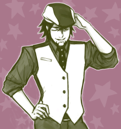 musashismohawk:  Kotetsu T. Kaburagi from Tiger &amp; Bunny -  Art trade with Yumiblossom!  Eep what a cutie pie :)