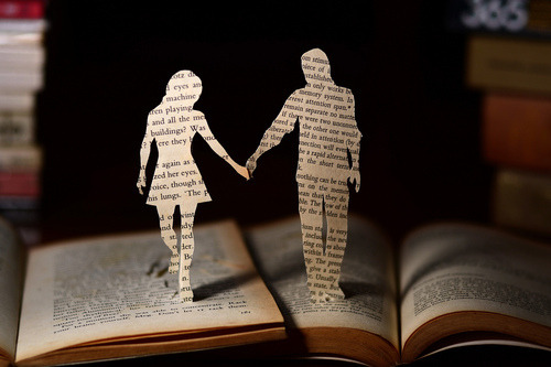 To books come together to become one interesting one filled with alot of still to be written pages.