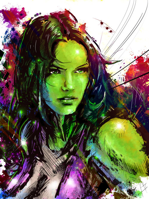 bathedinflames:  She-Hulk by Vincent Vernacatola adult photos