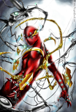 westcoastavengers:  Iron Spider Man by Gabriele Dell’Otto 