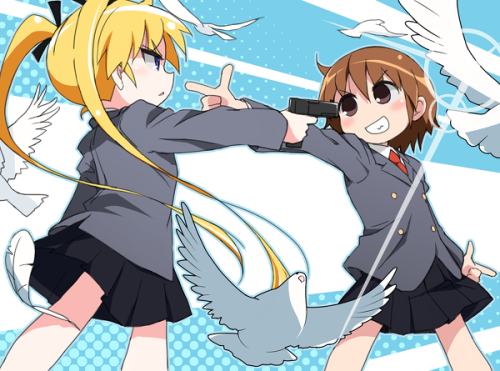 chenipan:  ばきゅん ばきゅーん | みらきち [pixiv]  Ahh….friendship at it’s best
