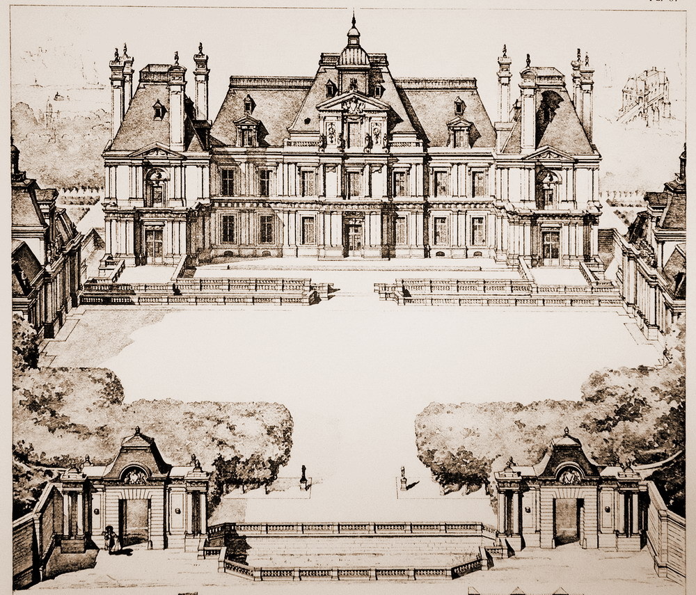 Illustration of the Château of Maisons, France