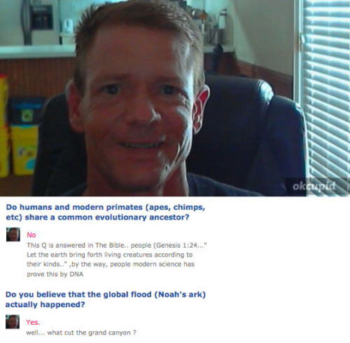 addictedtocupid:  When your science comes from shit you made up while reading the bible.  &ldquo