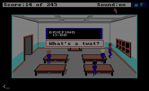 When I used to play old text adventure games on the amiga (like Police Quest), most of my time was s