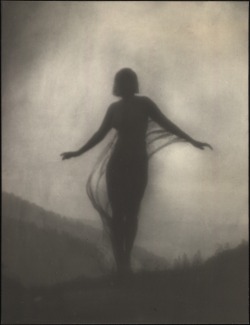 liquidnight:  Anne Brigman The Breeze, circa 1910 Gelatin silver print From A Poetic Vision: The Photographs of Anne Brigman 