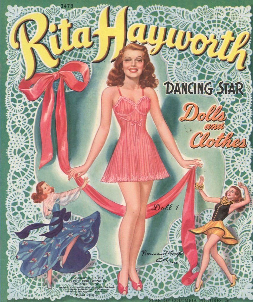 margarita-cansino:  Rita Hayworth paper dolls 