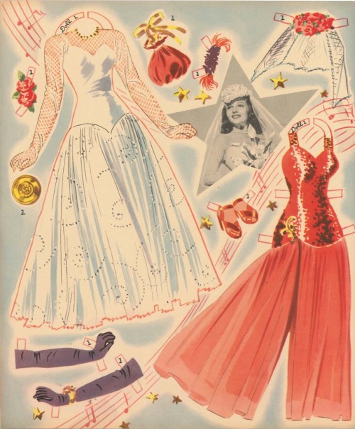 margarita-cansino:  Rita Hayworth paper dolls 