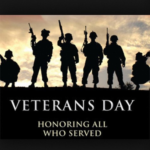  Happy Veterans Day to all the retired and active duty service men and women.  