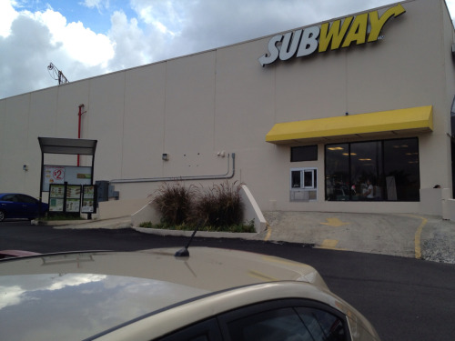 Subway with a drive thru