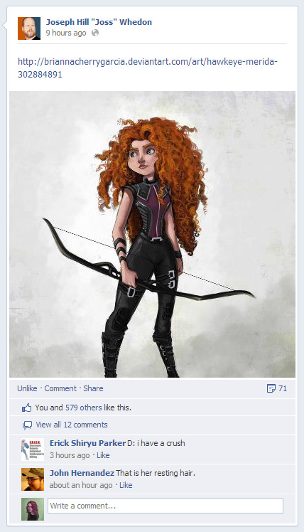 briannacherrygarcia:Guys.GUYS.Joss Whedon shared my artwork on his facebook.And he credited me like 