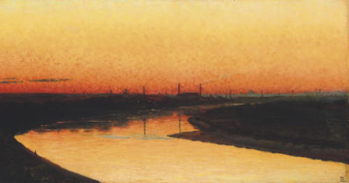 Moscow at sunset, Vasilii Vasil'evich Vereshchagin. Russian (1842 - 1904)