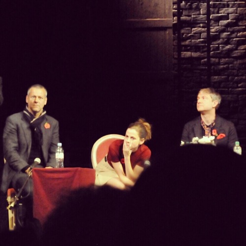 myarmoursstrong: Rupert Graves, Louise Brealey and Martin FreemanThe Game Is On: An Afternoon With M