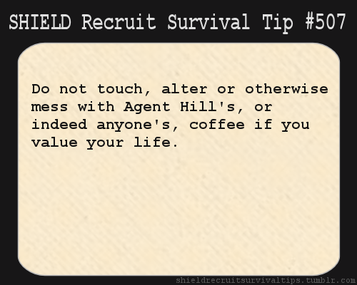 Survival Tips for S.H.I.E.L.D. Recruits Tumblr_mdc9evtbTm1rozv09o1_500