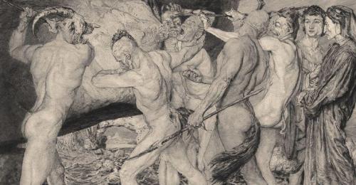 Otto Greiner, Dante and Virgil in hell