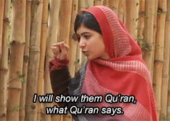 teal-deer:iraqiyamuslima:lalondes:Malala Yousafzai, in a 2011 interview with CNN, discussing her act