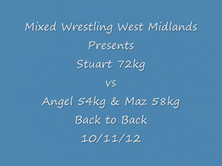 mixed-wrestling:  Stuart VS Angel & Maz adult photos