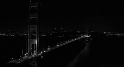 black-and-white-gifs:  Golden Gate Bridge