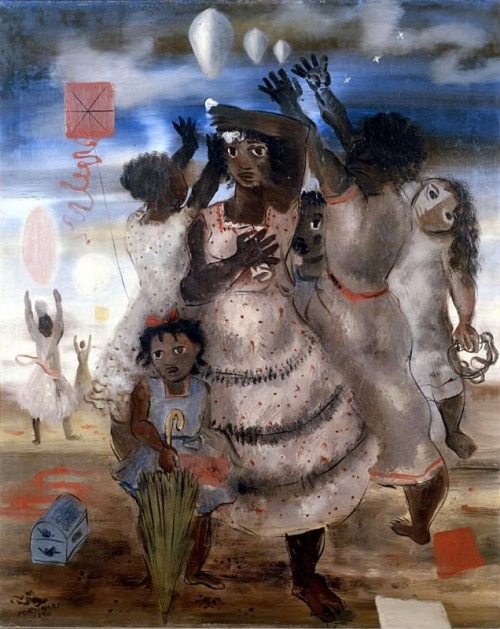 Grupo de Meninas (1940). Candido Portinari (Brazil). Via loftcultural. 