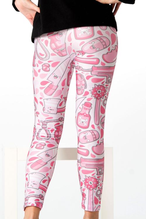 Bobsmade&rsquo;s cute violence leggings, sold through straight banana/funnylegs.de.